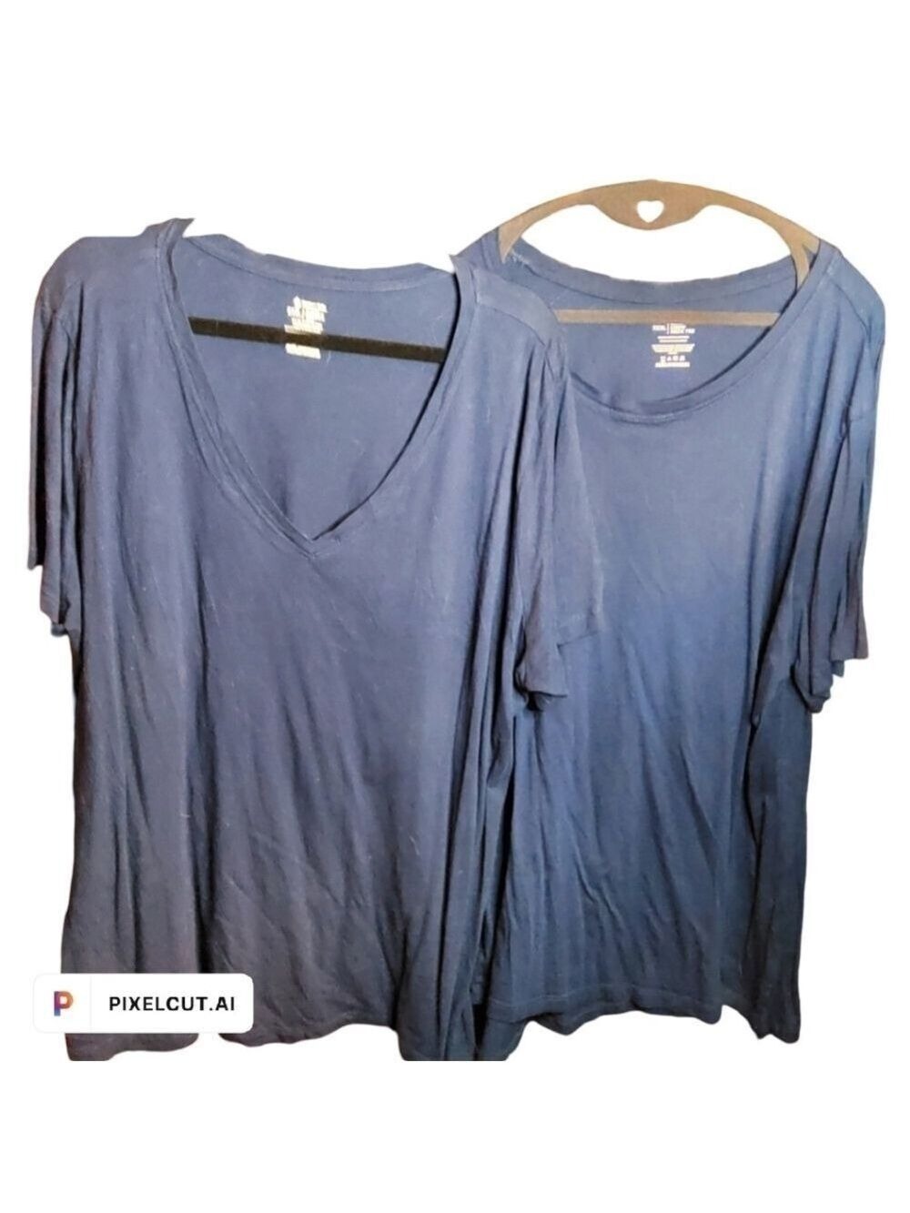 019 TWO (2) PLUS XXXL TOPS, 1 CREW NECK & 1 V-NECK